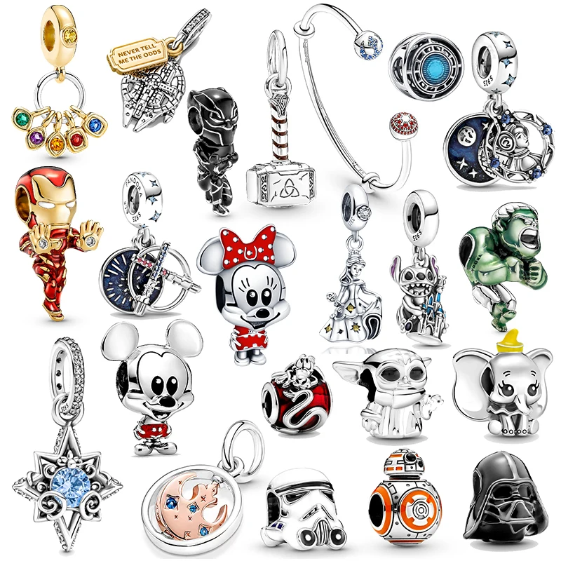 

STAR WAR GIFT Gulf Shoes 925 Sterling Silver Hulk Charm Beads for Original Pandora Bracelet Pendant Necklace Jewelry