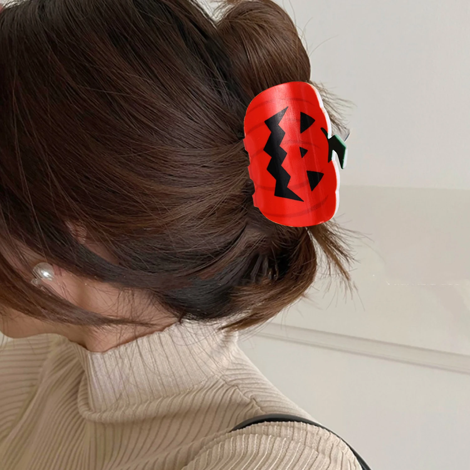 

1pcs Halloween Hair Claw Clips For Women Girls Cute Cat Pumpkin Ghost Witch Hat Hair Crab Clamp Lady Headwear Hair Accessorie