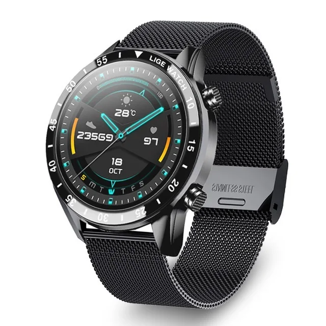 

LIGE 2021 New Men Smart watch Bluetooth Call Full touch screen sports Fitness watch IP67 waterproof watch For Android iOS + Box