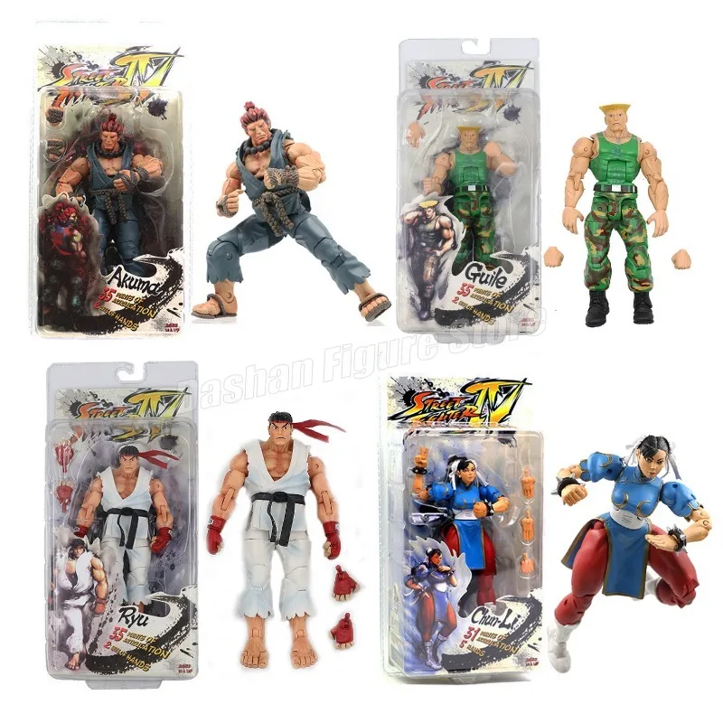 Экшн-фигурка уличного истребителя Gouki Guile SF Ryu Ken Chun-Li модель ПВХ Коллекционная