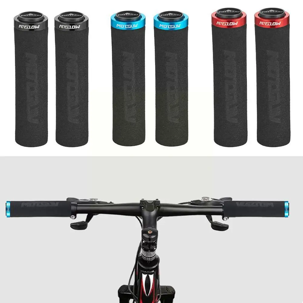 

Sponge Bicycle Grips MTB Handle Silicone Grip Anti-skid Handlebar Ultraight Bilateral Wholesale Bike Accessorie 3D Alloy Cy N0N5
