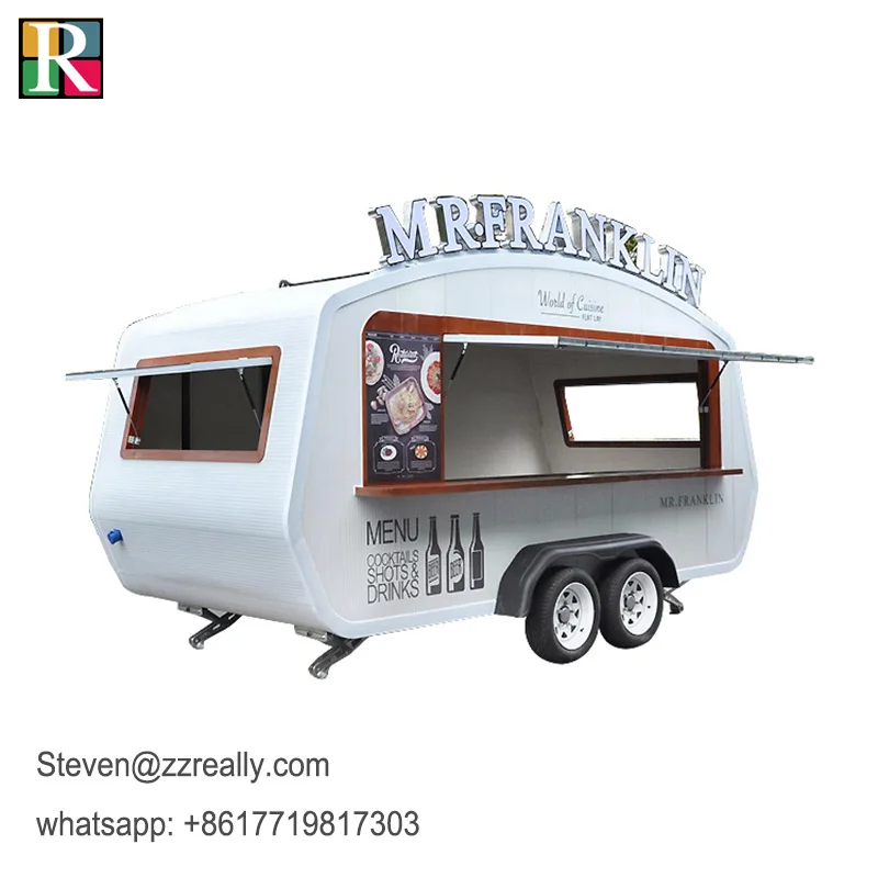 RL-F45T мобильный прицеп для еды тележка пиццы на продажу в Европе