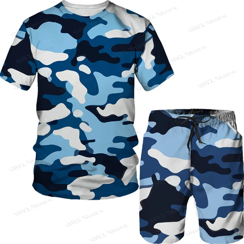 Men's Set Camouflage Tracksuit Army Tactical Outdoor Sportswear Military Hunting Hiking Clothing Street Outfits Male Tees/Suits