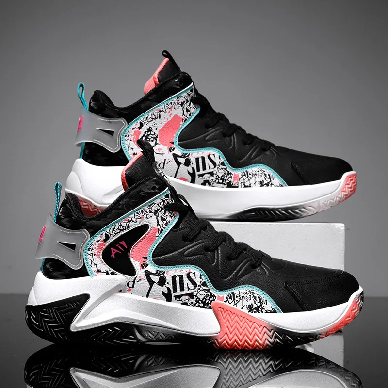 New Men's Basketball Shoes High-Top Sneakers Male Cushioning Light Comfortable Shoes Athletic Training Sport Chaussure Homme