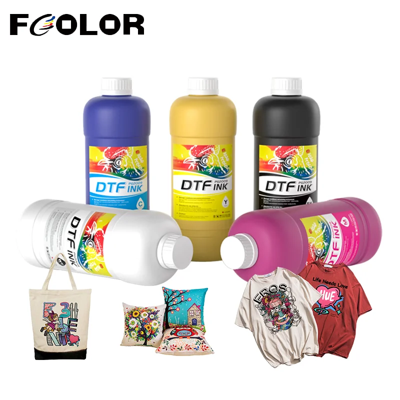 

Fcolor 1000ML PG2009 DTF Pigment Ink Set For DTF Film Direct Transfer Film Heat Transfer for Epson Printer Ink I3200 PET Film