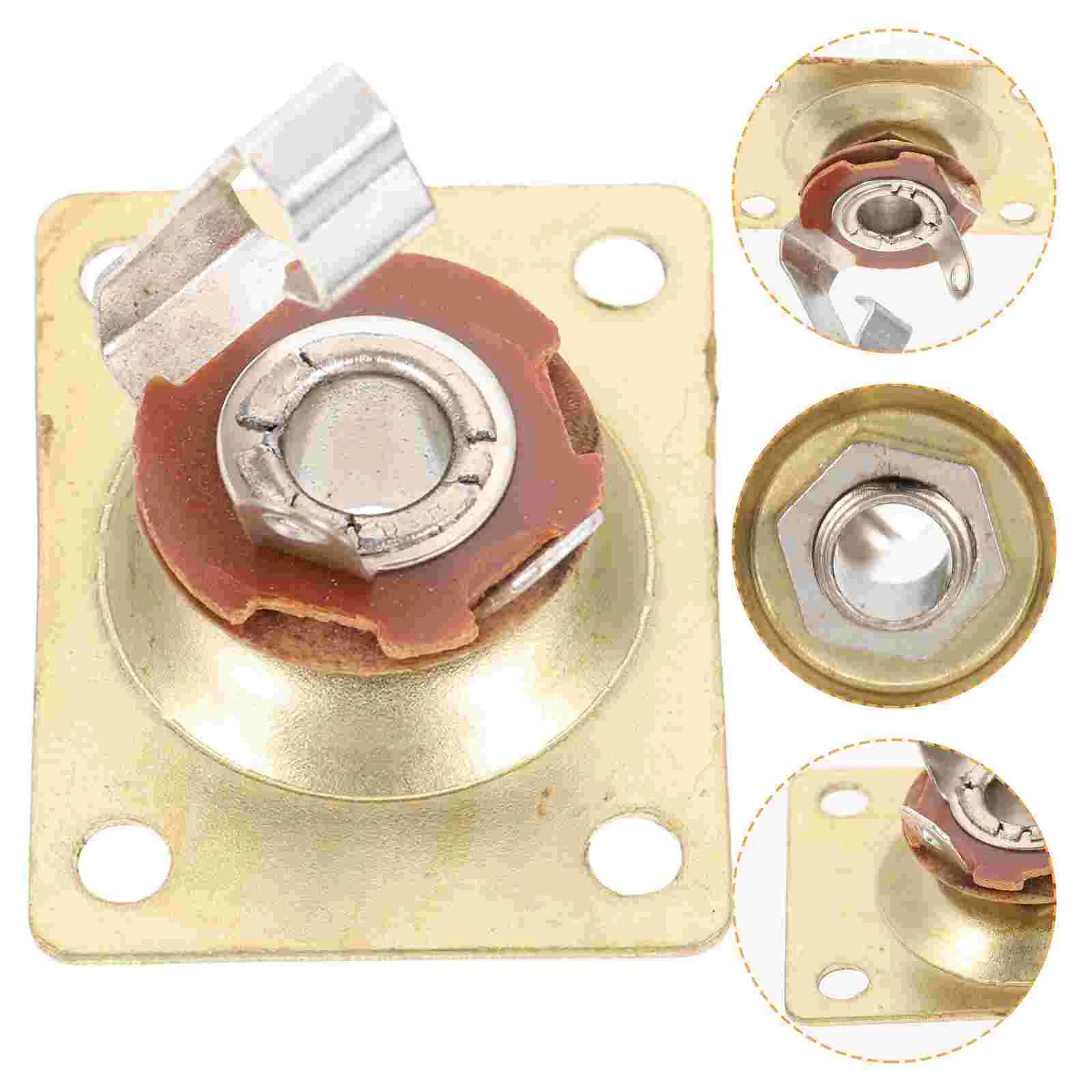 

5 Pcs Jack Sortie Plaque À Rectangulaire Electric Jackplate Bass Guitars Square Output Chrome Mono