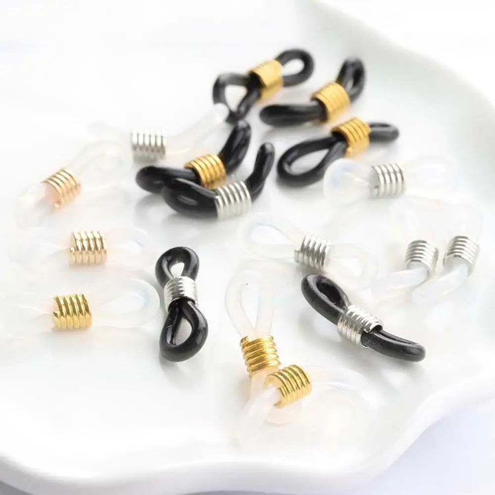 

100Pcs Ear Hook Eyeglasses Spectacles Chain Glasses Retainer End Rope Sunglasses Cord Holder Strap Retainer End Loop Connector