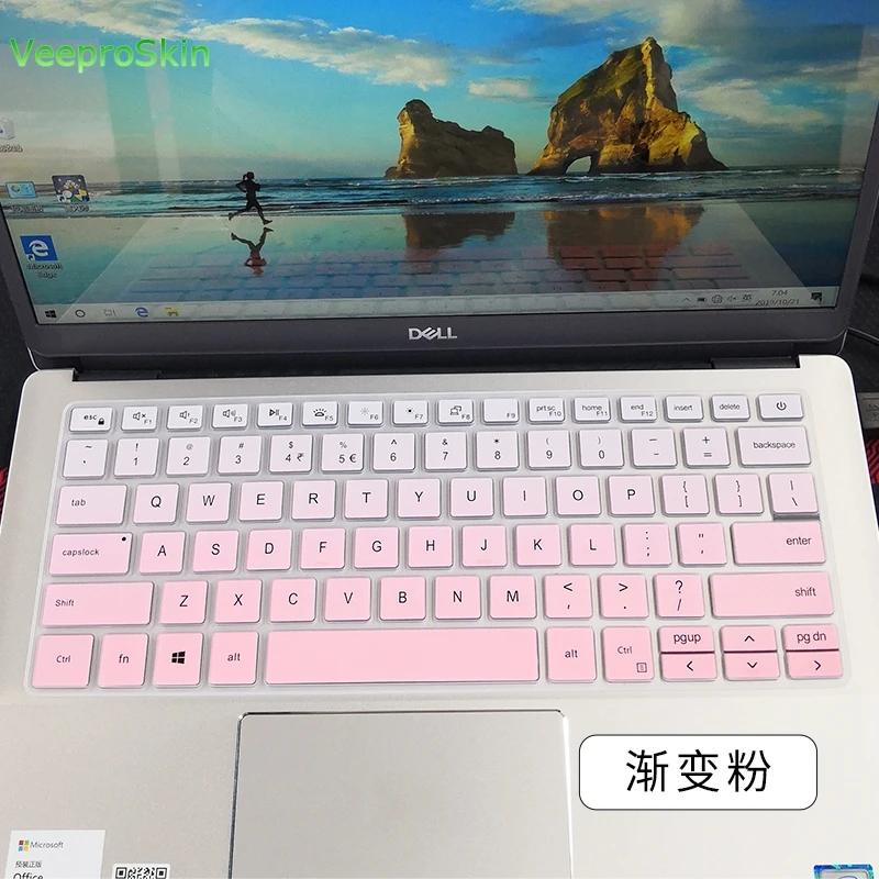 Силиконовый защитный чехол для клавиатуры ноутбука Dell Latitude 3300 3301 Inspiron 14 5490 7490 7391