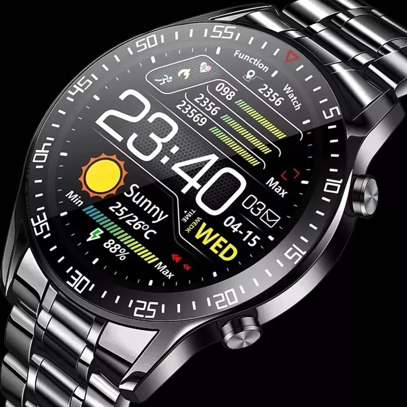 

2021 New Smart Watch Men Heart Rate Blood Pressure Information Reminder Sport Waterproof Smart Watch For Android IOS Phone+Box