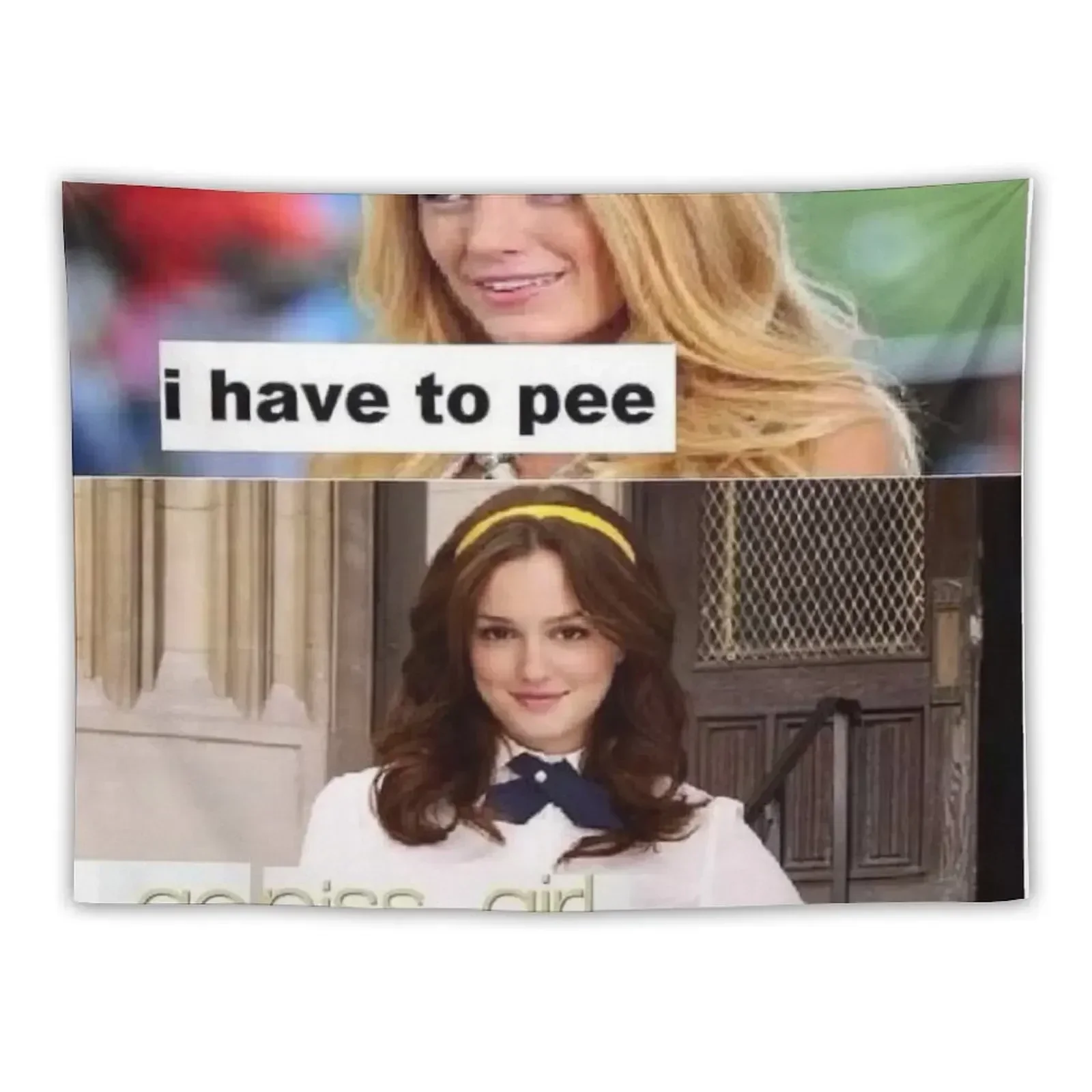 Гобелен I have to pee go piss Girl настенный декор аксессуары для украшения комнаты