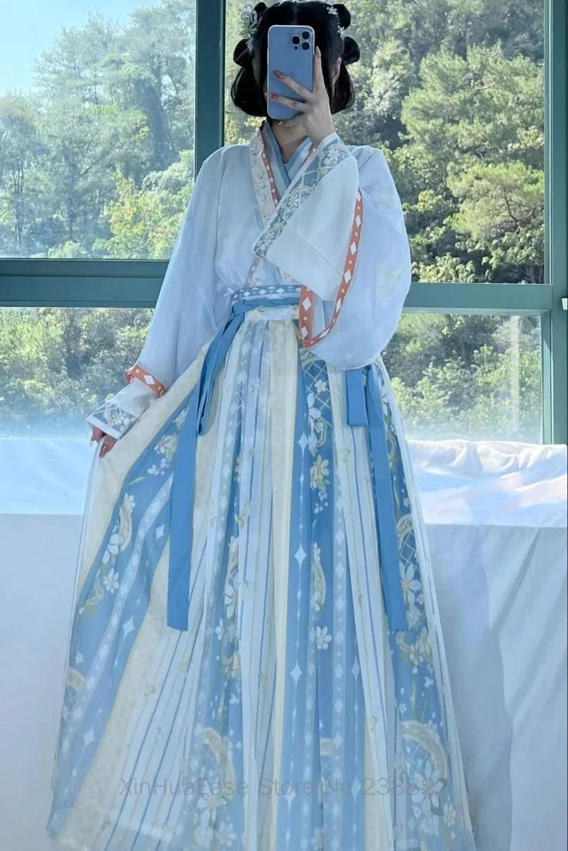 Женские платья Hanfu в стиле Хань элемент традиционная одежда старинном китайском