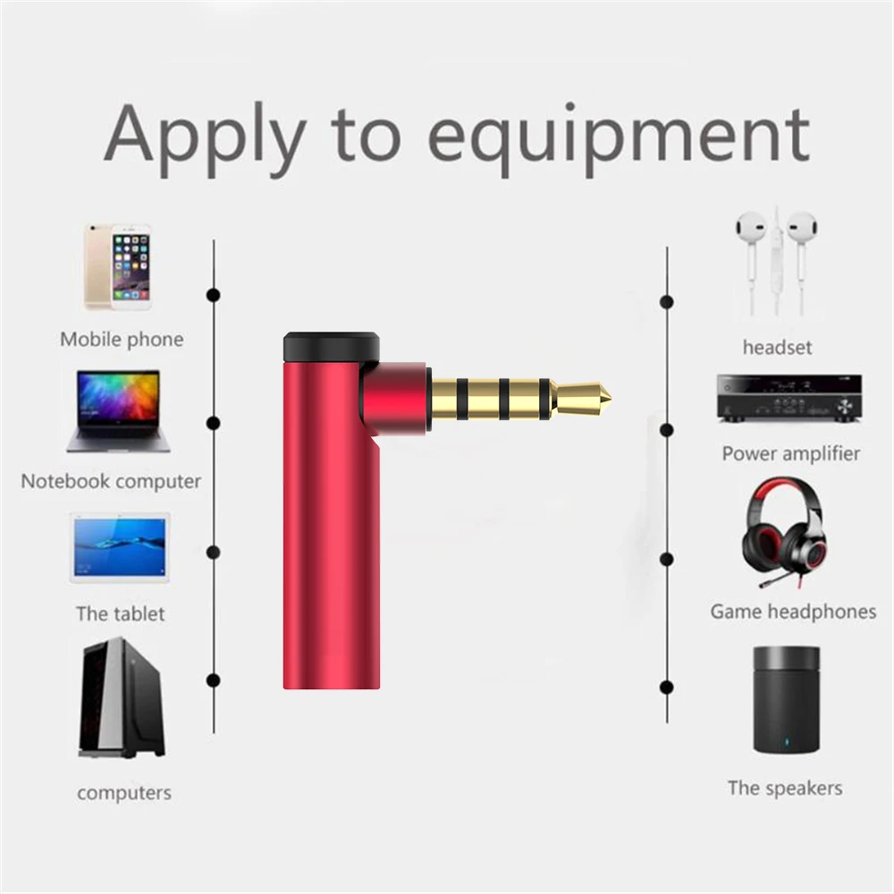 L TYPE 3.5mm Male to Female 90 Degree Right Angled Adapter Converter Headphone Audio Microphone Jack Stereo Plug Connector |