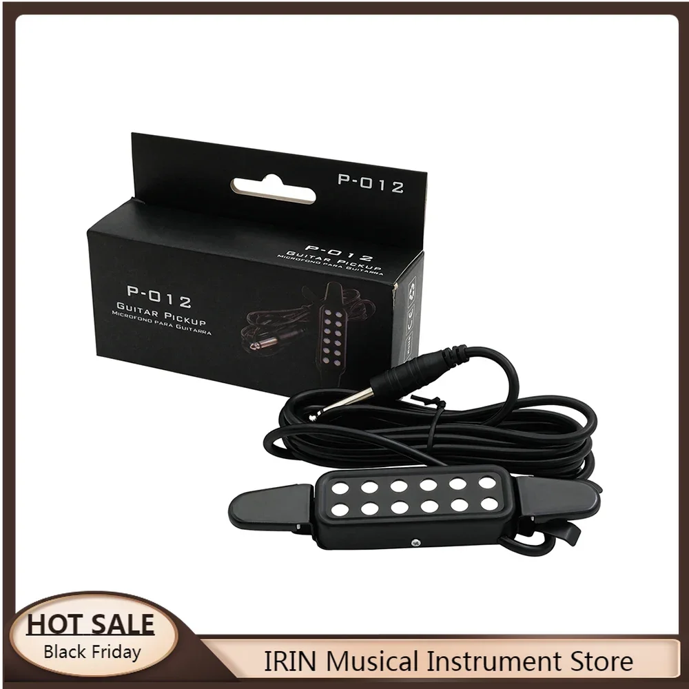 

Acoustic Guitar Pickup Sound Hole Clip Pickup With 3 Meters Cable Receiver Low Noise Professional Guitar Accessories P-012