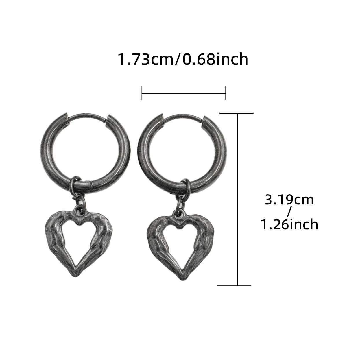 Серьги-гвоздики из нержавеющей стали в стиле панк для мужчин и женщин