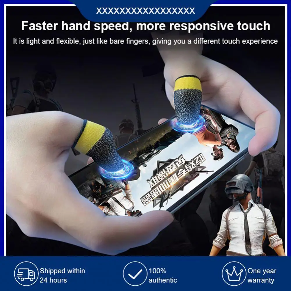 

Can Be Carried With You Game Fingertip Gloves High Sensitivity Flexible Cotton Material Game Fingertips Breathable Thumb Sleeve