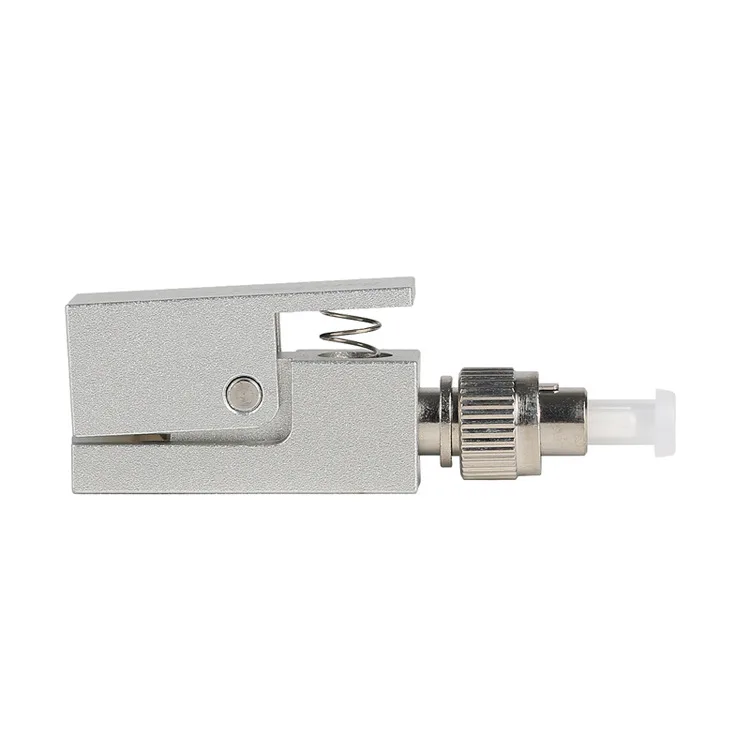 FC Square Bare Fiber Flange Temporary Connection Adapter OTDR Test Bare Fiber Coupler Fixture