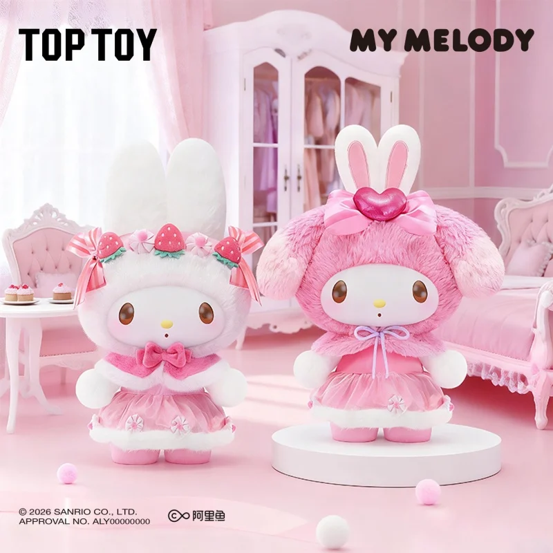 Фото Новая оригинальная виниловая кукла-фигурка My Melody Strawberry Cookie & Colorful Frosting Series 400% в мультяшном стиле, сувенир, подарок на день рождения №2
