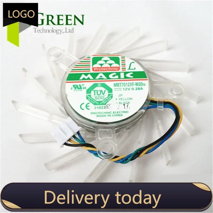 Оригинальный MAGIC MBT7012XF-W2012V 0 28A 36x48x52MM для NVIDIA 9600GT 9800GT лопасть вентилятора