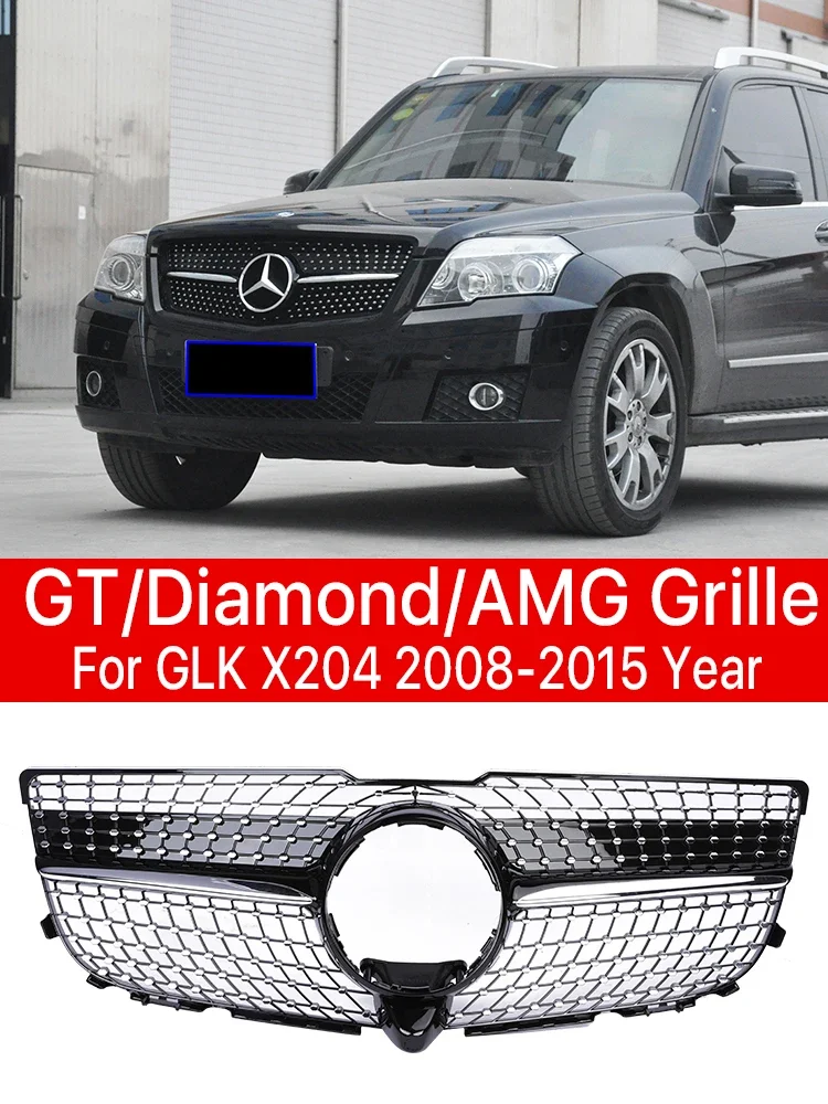 Panamericana GT решетка для Mercedes Benz GLK X204 передний бампер радиатор AMG Grill Diamond 2008-2012 2013-2015