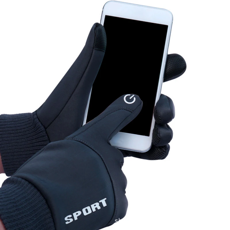 

Cycling Gloves for Men Women Outdoor Waterproof Windproof Warmth Velvet Thicken Sports Autumn Winter Riding Gloves