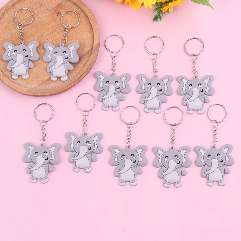 

10Pcs Baby Elephant Keychains for Elephant Theme Party Decor Gender Reveal Party