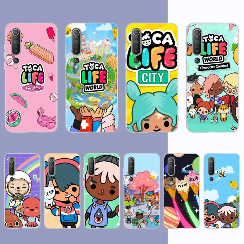 

Toca Boca Toca Life World Phone Case for Samsung S21 A10 for Redmi Note 7 9 for Huawei P30Pro Honor 8X 10i cover