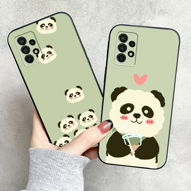 

Cartoon Cute Panda Bear Phone Case For Samsung Galaxy S8 S9 S10 Plus S10E S10 Lite S10 5G Back Soft Funda Silicone Cover