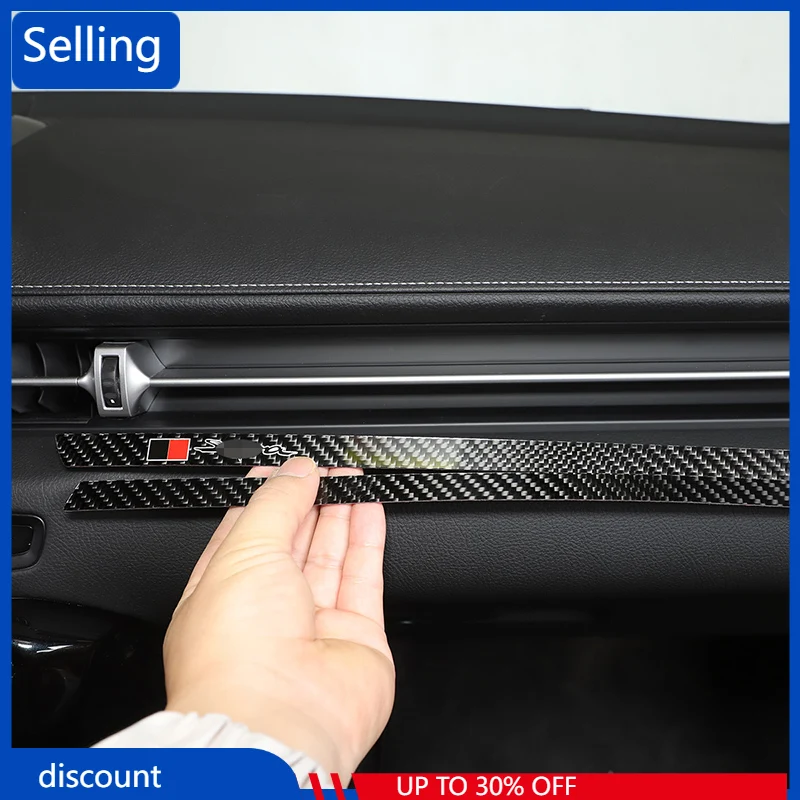 

Наклейки для приборной панели автомобиля Toyota GR Supra A90 A91 2019-2022 из углеродного волокна, Аксессуары для автомобилей