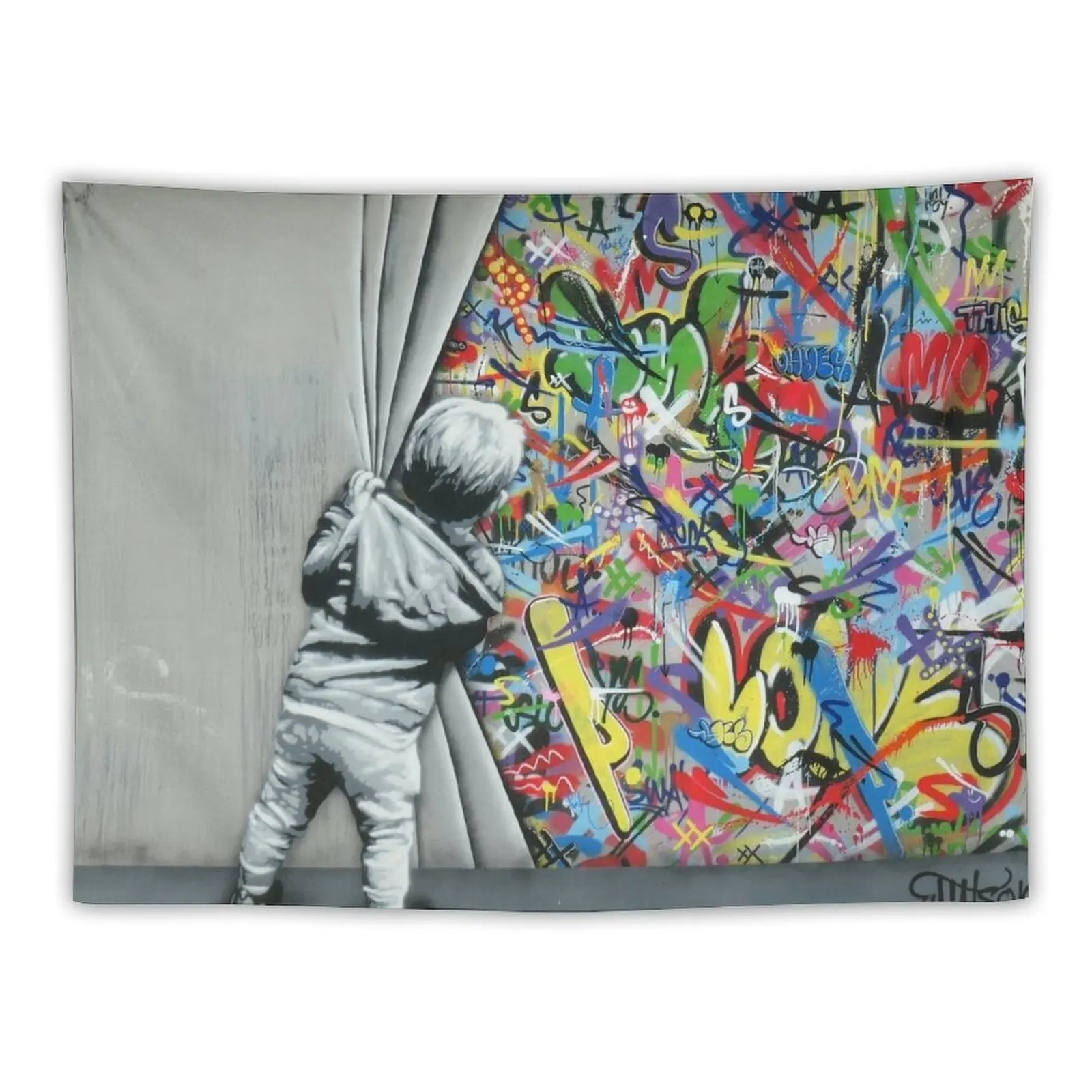 Гобелен Behind the Curtain - Martin Whatson (Wynwood Walls Edition)