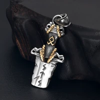 316l stainless steel norse viking rune round pendant for men necklace diy accessories finding jewelry making charm
