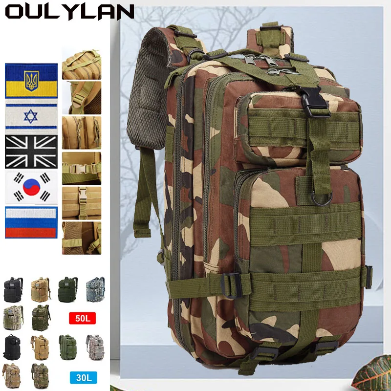 

Мужской военный рюкзак 30 л/50 л, черный армейский тактический рюкзак питона, уличная Мягкая Сумка для кемпинга, рыбалки, пешего туризма, охоты