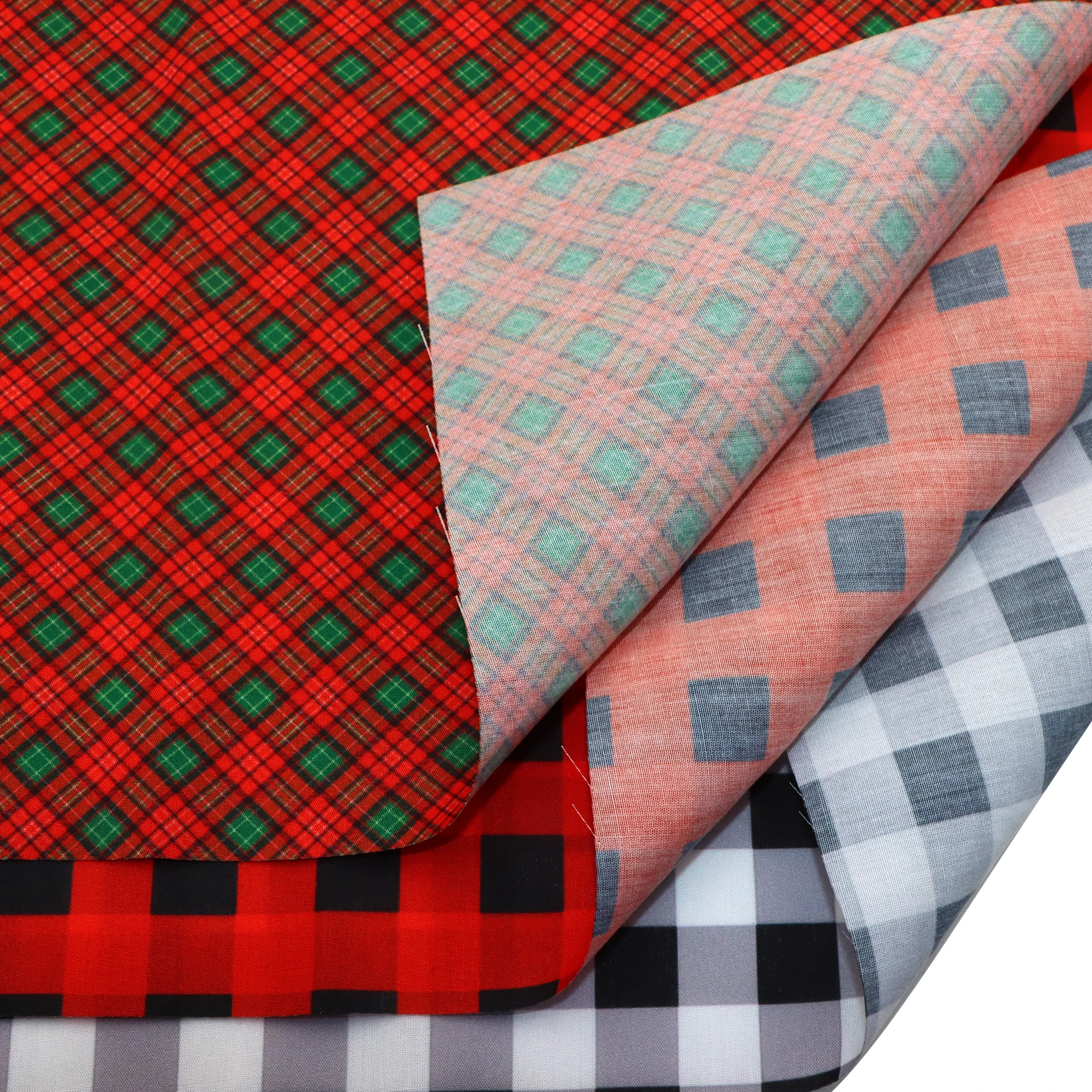 7 шт. 20*25 см клетчатая сетка для рождественских праздников сделай сам пучки ткани