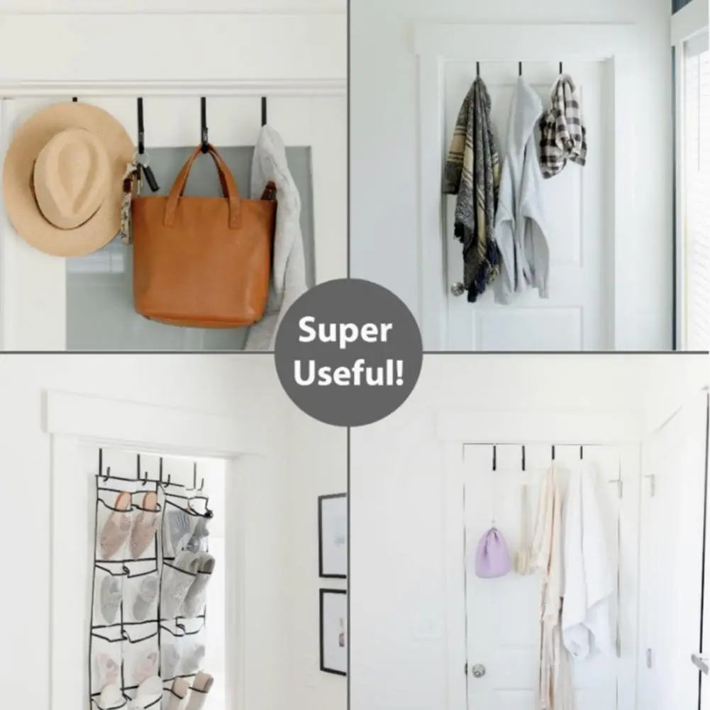 

Practical Jacket Hat Umbrella Wreath Hook Back Door Hook 2 Colors Multi-functional