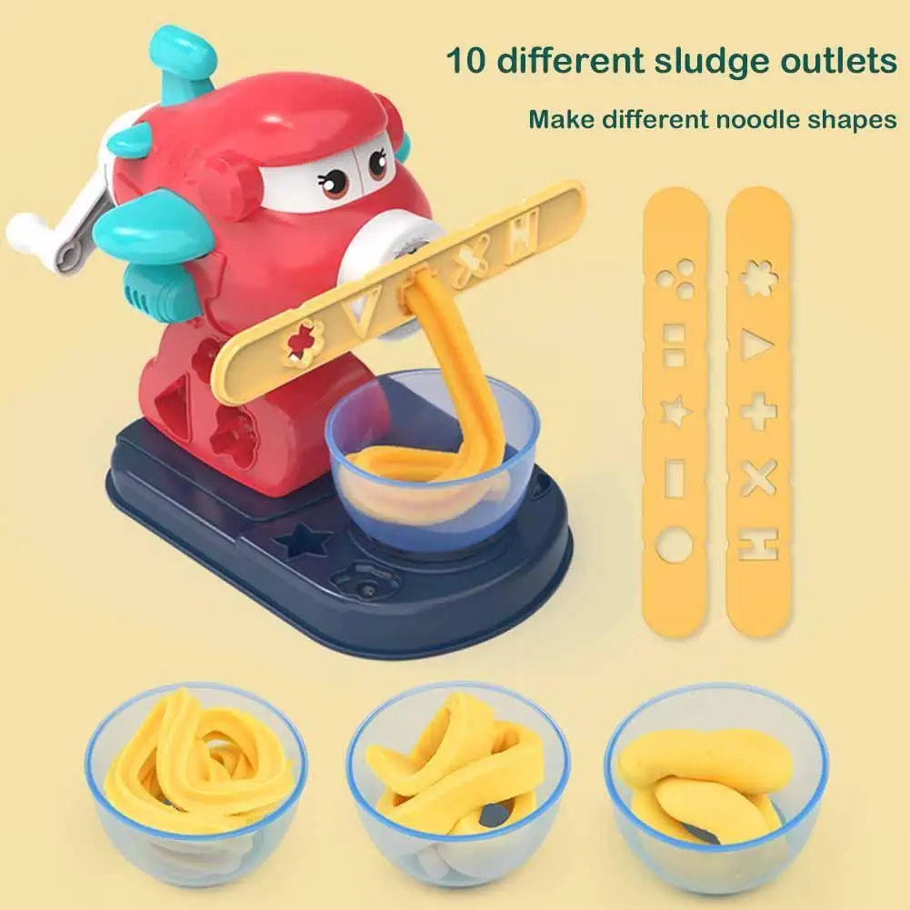 

Kids Dinosaur Squirrel Colored Mud Noodle Machine Children's Kindergarten Simulation Plasticine Toy Clay Diy Mold Hous W4t7