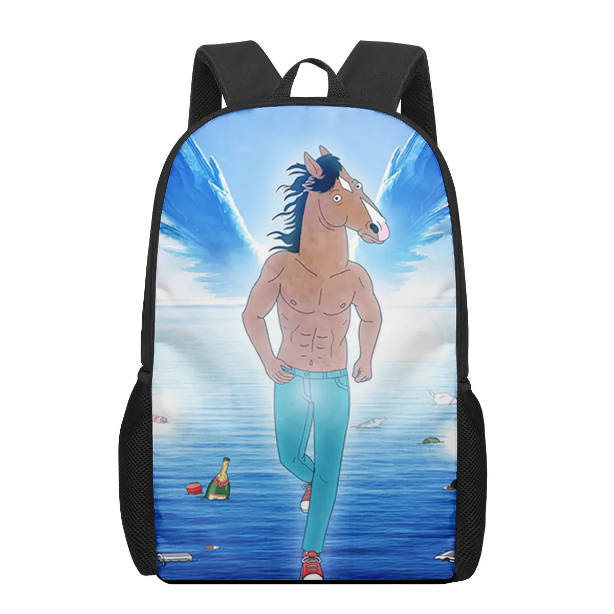 Bo Jack Horseman 3D Pattern School Bag for Children Girls Boys Casual Book Bags Kids Backpack Boys Girls Schoolbags Bagpack