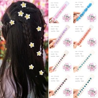 10pcs small flower buckle hair clips mini hairpins for women girls fashion diy hair styles holder hair claws hair accessories