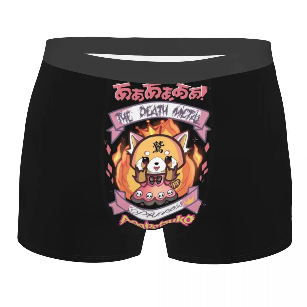 

Man Death Metal Karaoke Kala Underwear Aggretsuko Aggressive Retsuko Boxer Briefs Shorts Panties Homme Underpants Plus Size
