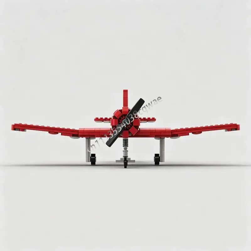Фото Конструктор MOC Nanchang CJ-6 (542 детали) — Модель учебного самолета, сборная модель для самостоятельной сборки, игрушка-головоломка, подарок, коллекционный предмет авиационной серии, для демонстрации №4