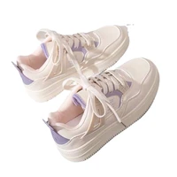net red casual white shoes female 2022 new korean version of the harajuku style ins hit color street sports sneakers a0 115