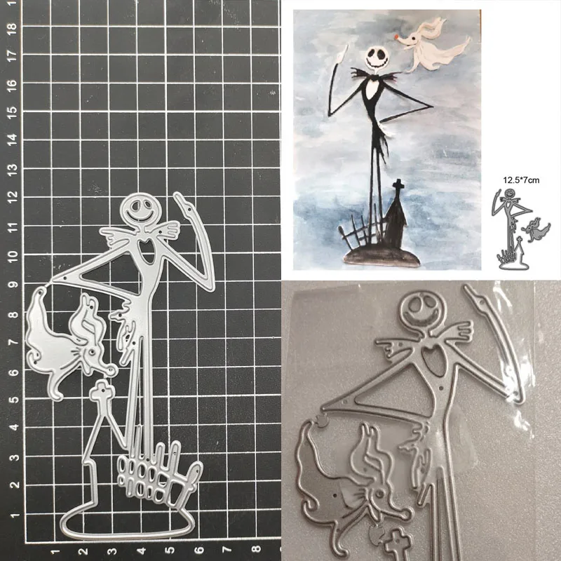 

Halloween Ghost Metal Cutting Dies Stencil Scrapbook Album Stamp Paper Card Embossing Decor Craft Knife Mould