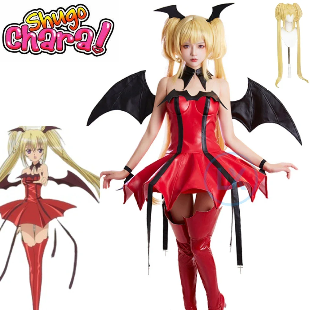 Аниме Shugo Chara Tsukiyomi Utau Devil Косплей Костюм Женское Сексуальное Платье Одежда