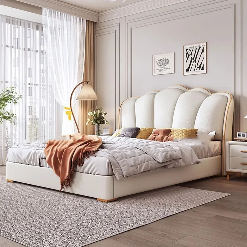 Роскошная детская двуспальная кровать с современными выдвижными ящиками