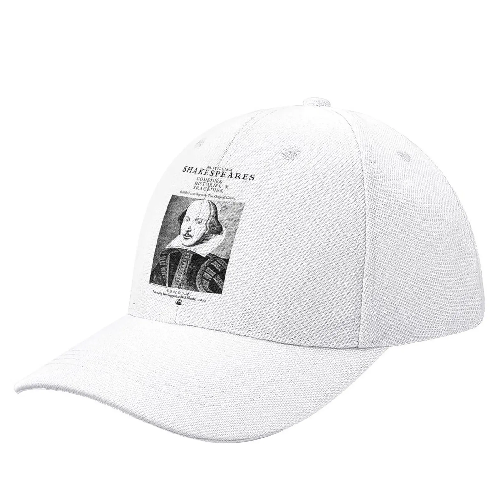 

Shakespeare First Folio Frontpiece Baseball Cap England Theatre Play Stage Book Literture Women Custom Trucker Hat Outdoor Caps