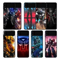 transformers aesthetic phone case cover for samsung galaxy z flip3 flip 5g zflip galaxyzflip3 zflip3 shockproof tpu protection