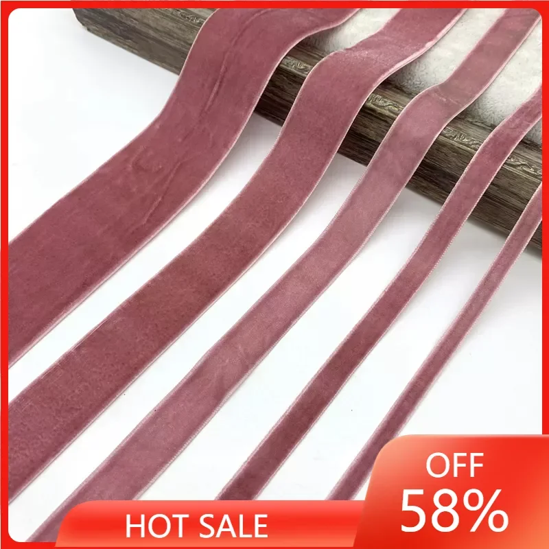 

Mauve Velvet Ribbon For Handmade Gift Bouquet Wrapping Supplies Home Party Decorations Christmas Ribbons