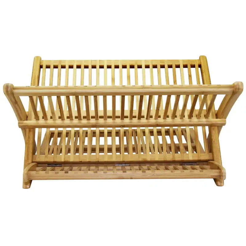 

Fantastic Foldable, Durable Bamboo Dish Drying Rack - The Perfect Space-Saving Solution for Even the Smallest of Kitchens.