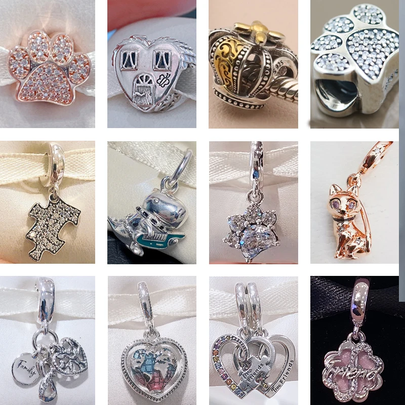 

Hot Sales 2022 Autumn Animals Pendant 925 Sold Silver Bead Bear Charms Mybeboa Dangle Fit Original Europe Bracelet Women Jewelry