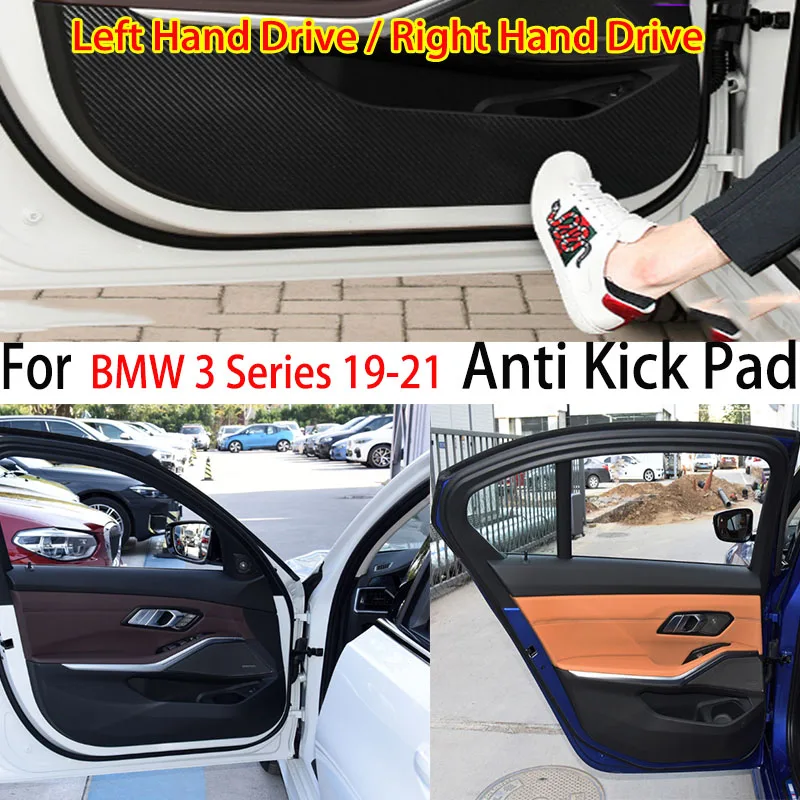 

Кожаная защитная пленка для BMW 3 серии G21 G20 G81 2019-2021 с защитой от ударов по двери и защитой от грязи защитные наклейки углеродная отделка