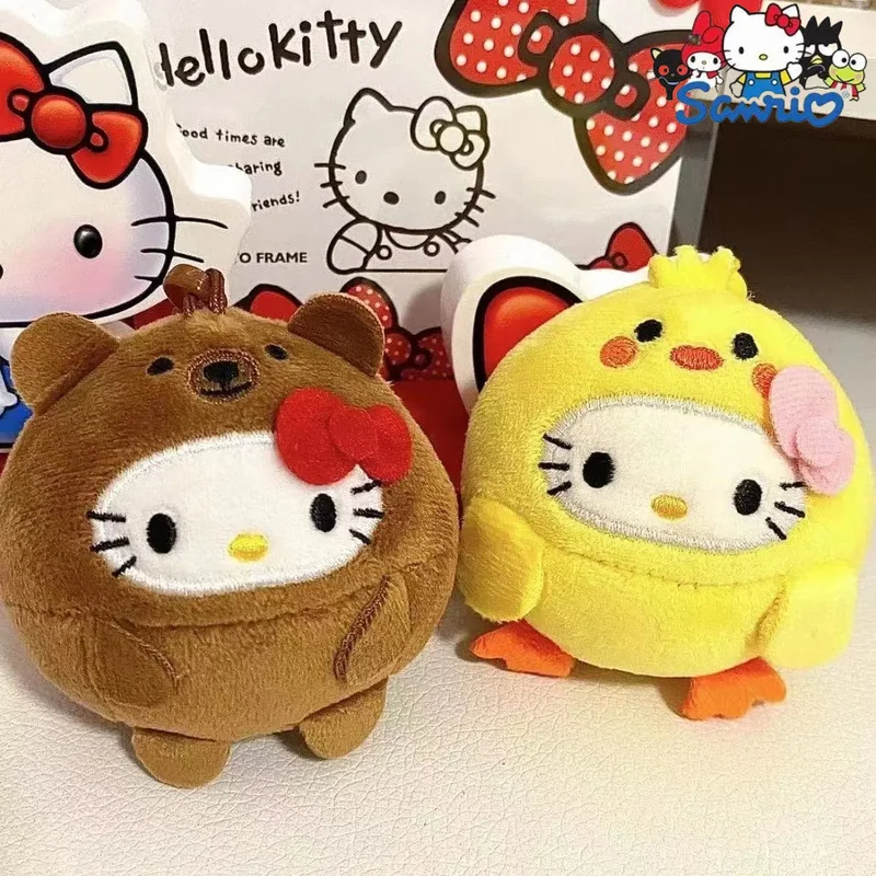 Sanrio Hellokitty Мальта рыба плюшевый Chaveiro мультфильм Плюшевый Коричный Em Hakkaii сумка