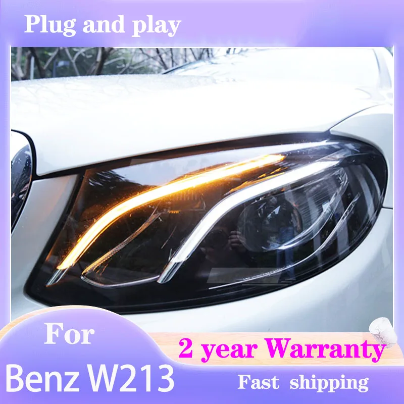 Автостайлинг для Benz W213 фары 2017-2019 E200 260 280 300 DRL сигнал поворота дальнего света